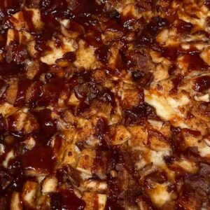 BBQ Chicken with Bacon Pizza